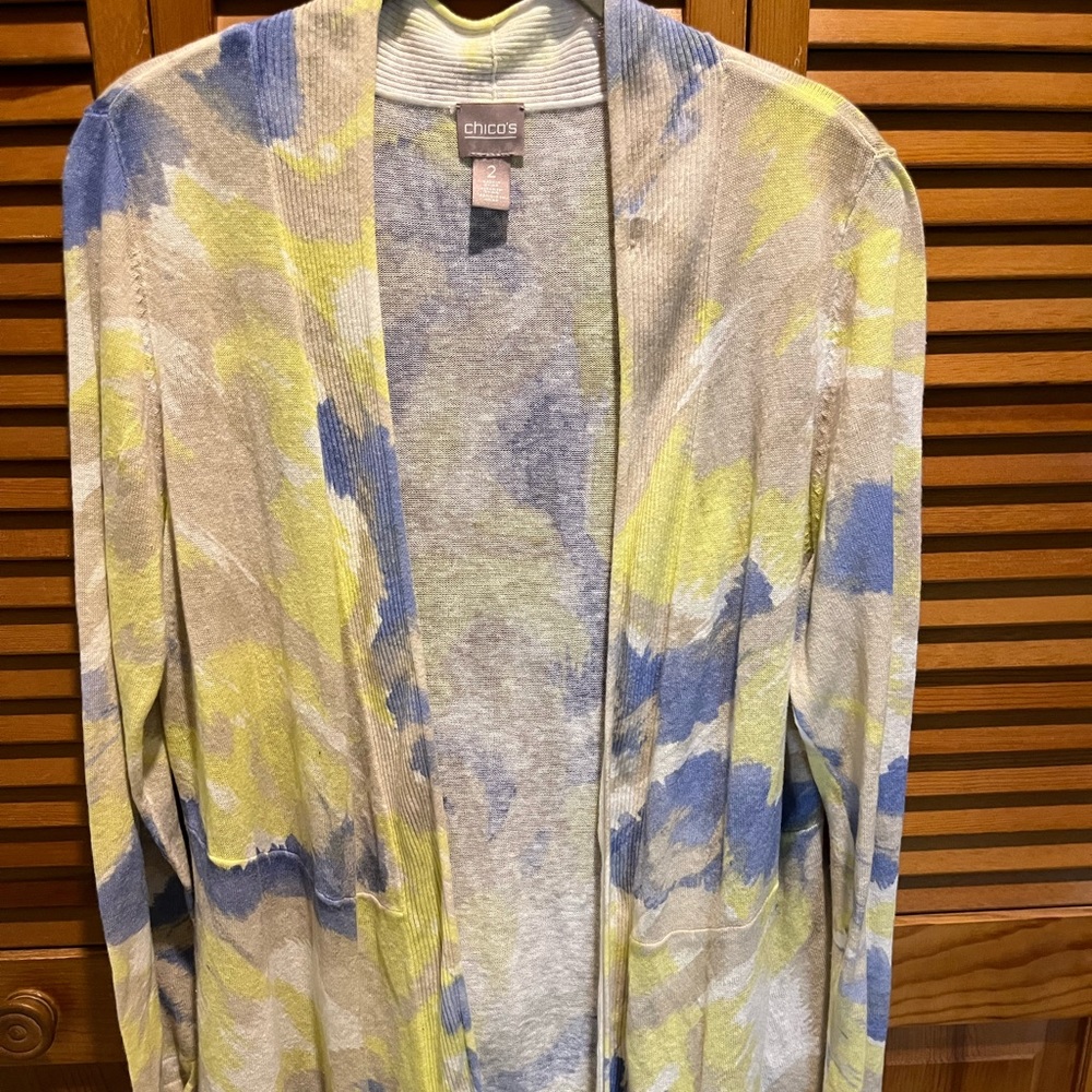 26. WOMENS CHICO’S 2/L CARDIGAN TOP